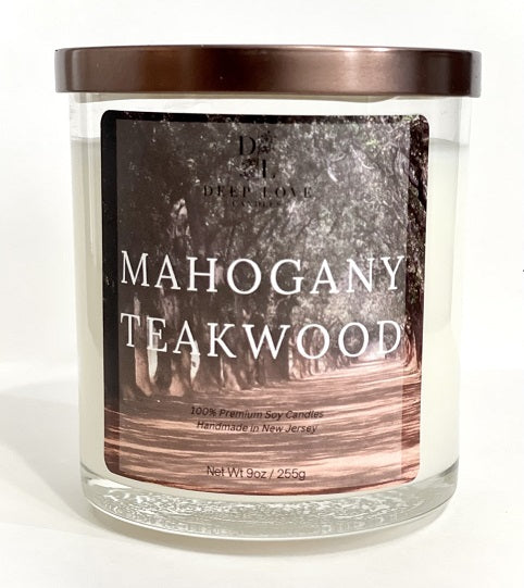 Mahogany Teakwood 18oz Crackling Wick Candle Double Wood Wick – Crackling  Wick Candles