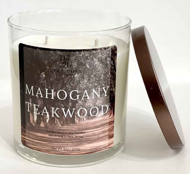 Mahogany Teakwood Signature Single Wick Candle